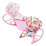 Silla Para Bebe Mecedora Vibradora Musical Mosquitero Jirafa