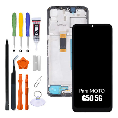 Pantalla Para Moto G50 5g Xt2149-1 - Motorola Mc3a6 Display Con Marco Negro