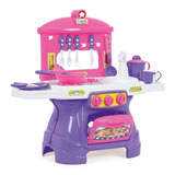 Cozinha Infantil Criança Mini Chef Rosa Com Água Tateti 317