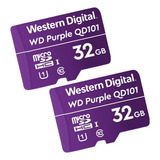 Pack 2 Memorias Micro Sdhc Western Digital Wdd032g1p0c 32 Gb