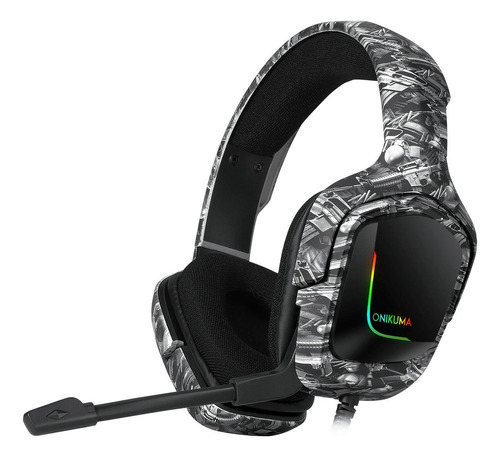 Headset Gamer Profissional Onikuma K20 Camuflado Preto