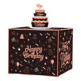 F Happy Birthday Money Box, Cash Gift Pull, Caixa De Present