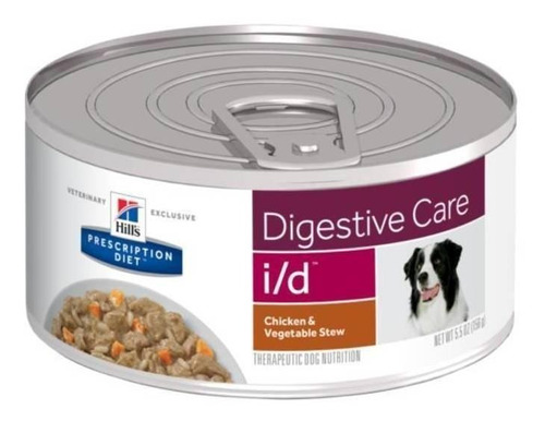 Alimento Hill's Prescription Diet Digestive Care I/d Para Perro Todos Los Tamaños Sabor Pollo Y Estofado De Vegetales En Lata De 5.5oz