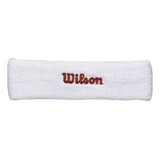 Balaca Banda De Algodón Elástico Wilson Sudadera Deporte Fit Color Blanco