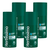 Kit 4 Desodorante Roll On Herbissimo Tradicional 50ml