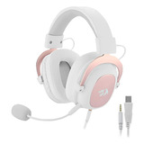 Fone De Ouvido Over-ear Gamer Redragon Zeus H510 White