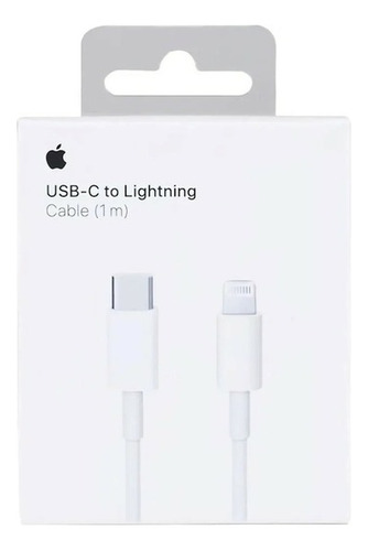 Cable Cargador iPhone Tipo C A Lightning 1 Metro Original