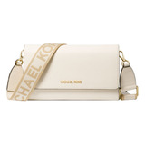 Bolsa Michael Kors Original Jetset Large Leather Xbody Crema