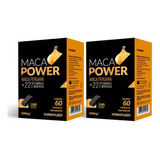 Kit 02 Maca Power 1200mg Vitaminas/minerais 60caps Maxinutri