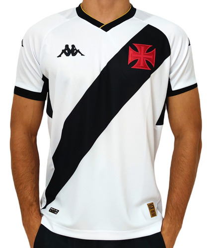 Camisa Vasco Da Gama Kappa 2023 Uniforme 2 Jogo Masculino