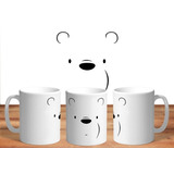 Taza - Tazón De Ceramica Sublimada Osos Escandalosos: Polar