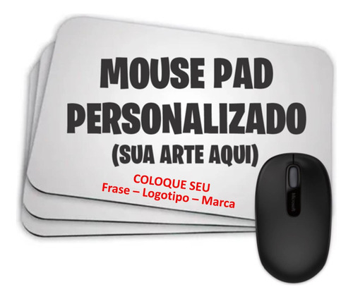 Mousepad Mouse Pad Sua Marca Personalizado Logo - 35x25