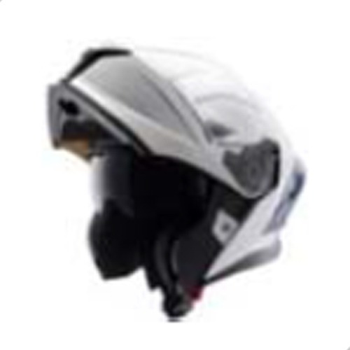 Casco Abatible Dot Ir-195 Luchador Led Blanco Talla M