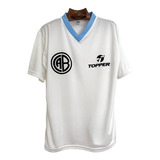 Camiseta Belgrano Cordoba Campeon 1985 - 1986 Blanca Retro