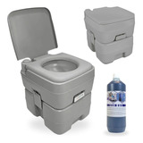 Vaso Sanitário Portátil Porta Potti 20 L + Solvente 1 Litro