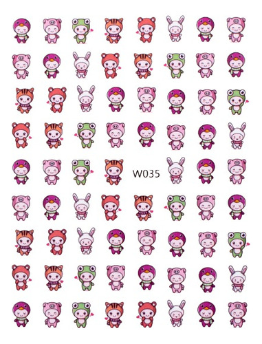 Sticker Kawaii Animales W035 Magickur