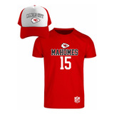 Kit De Playera + Gorra Modelo Kansas City Chiefs Mahomes 15