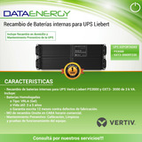 Batería Ups Liebert Vertiv Gxt3 3000 3kva + Mant. Prevent.