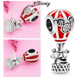 Charms Mickey Y Minnie Plata 925 Con Logo