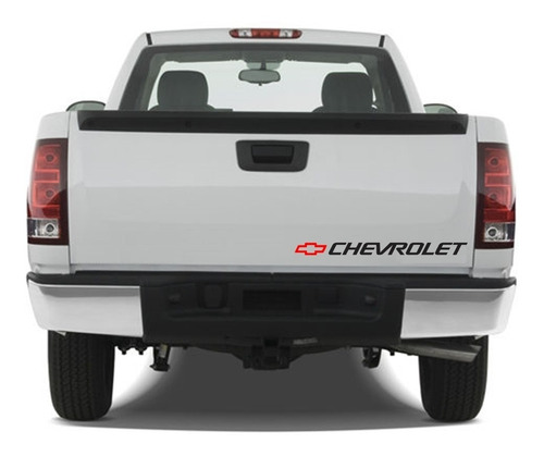 Sticker Chevrolet Con Logo Tapa Batea Pick Up