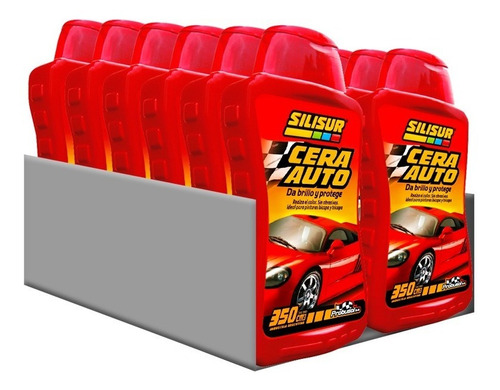 Cera En Crema Para Auto Silisur 350cc Pack 12un