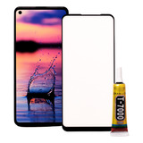 Kit Tela Compatível Galaxy A21s Aro + Película + Cola T7000