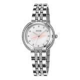 Reloj Mujer Skmei 1979 Acero Minimalista Elegante Clasico Malla Plateado