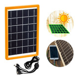 Carregador Solar 5v Cabo 5 Pontas Diferentes Celular Tablet