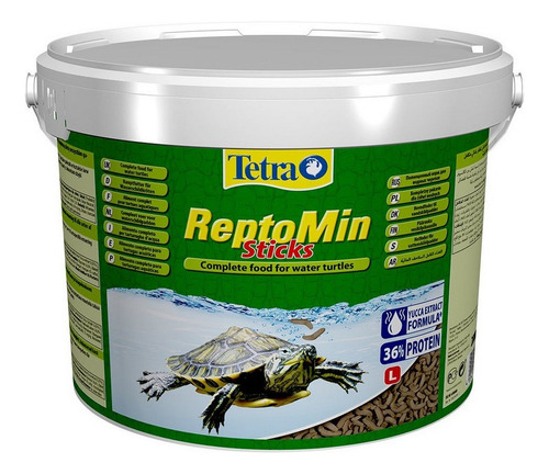 Alimento Tortuga Acuatica Tetra Reptomin Sticks Balde 10 Lts