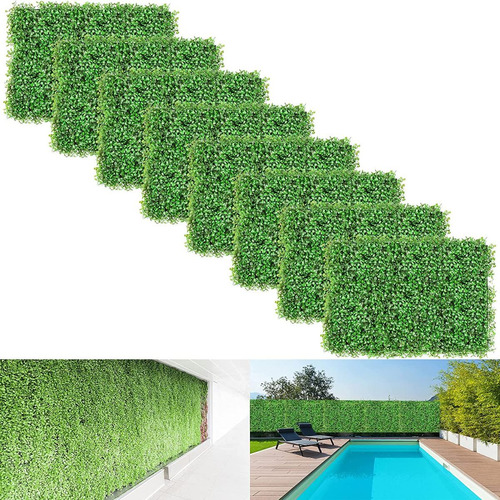 Jardin Vertical Artificial Panel Cesped Muro Verde Pack X 10