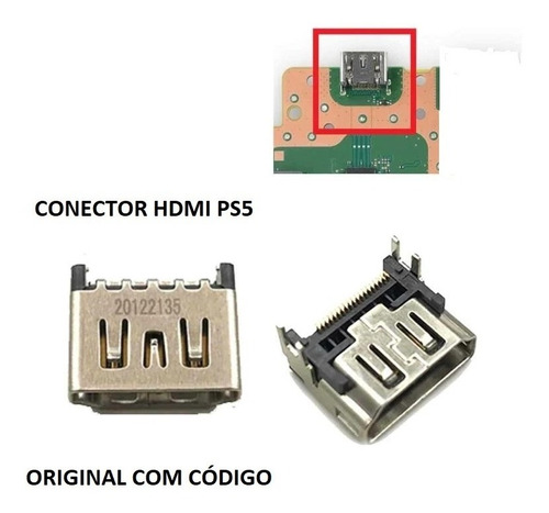 Conector Hdmi Ps5 Entrada Hdmi Ps5 Com Codigo - Novo Lacrado