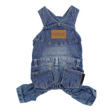 Parisian Pet Ropa De Perro Ropa De Gato Trajes Denim Overall