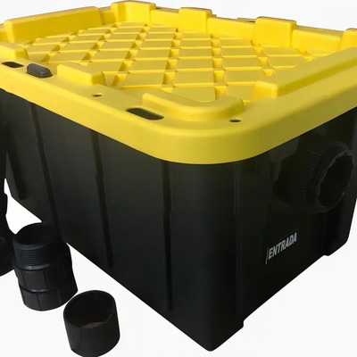 Trampa De Grasa Para Restaurantes 26l Con Kit Instalación Smurt Tg-7 Negro