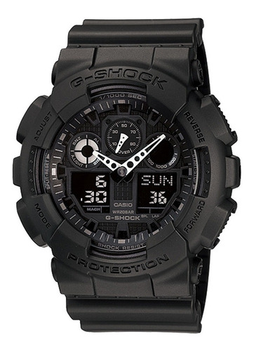 Relógio Masculino Casio G-shock Ga-100-1a1dr Nota Fiscal Cor Da Correia Preto Cor Do Bisel Preto Cor Do Fundo Preto