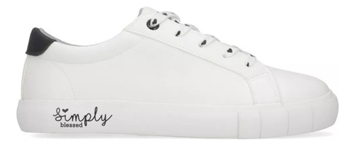 Tenis Casual Dama Capa De Ozono 610601 Urbano Blanco