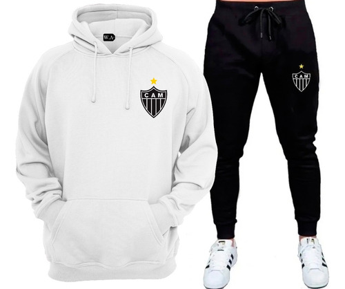 Kit Conjunto Moletom E Calça Atletico Mineiro Galo Pijama