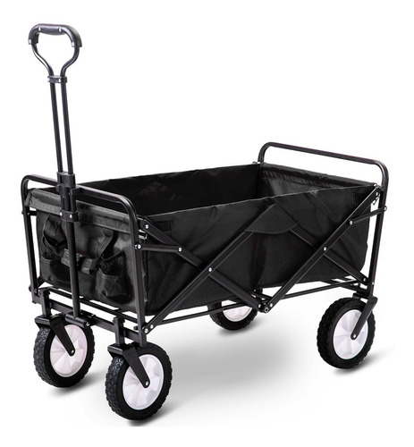 Carro Plegable Aluminio Hasta 45 Kg Reforzado Compras Color Negro