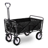 Carro Plegable Aluminio Hasta 45 Kg Reforzado Compras Color Negro