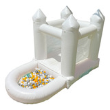 Brincolin Inflable Castillo Blanco Alberca De Pelotas Msi