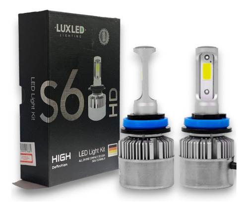 Kit Cree Led S6 10ma Generación 32000 Lumenes H1 H3 H7 H8 H9 H10 H11 H16 H27 Hb3 Hb4 Golf Prisma Cruze + 2 Led Posicion 