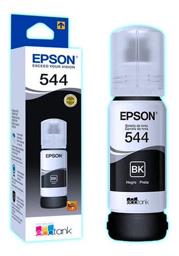 Tinta Epson® T544 Negra Original Botella 65 Ml L3210/l3250