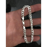 Pulseira 6mm 21cm Prata 925 Italiana 100% Legitima...