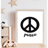 Lámina Imprimible Nórdicos 20x30   Paz Peace Personalizado