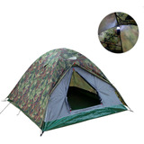 Barraca Camping 3-4 Pessoas Impermeável Camuflada 800mm