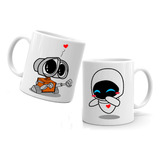 Tazón/taza /mug Dúo Amor Walle Y Eva 