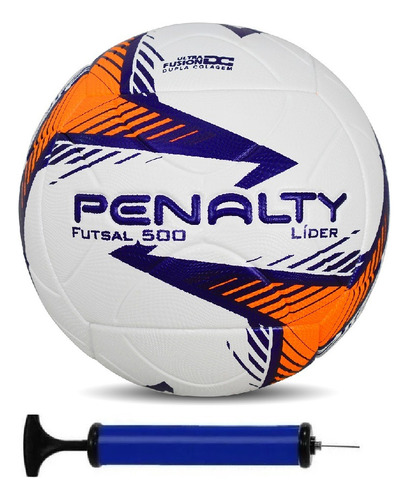 Bola Penalty Futsal Lider + Bomba De Ar