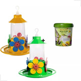 Bebedouro Tratador De Beija Flores Colibri 250ml Mais Néctar