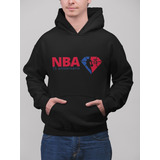 Poleron Nba All Star Logo Canguro Algodon Invierno