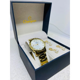 Relógio Feminino Champion Dourado Cn27634w