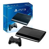 Console Ps3 Super Slim  + 10 Jogos  + 2 Controles